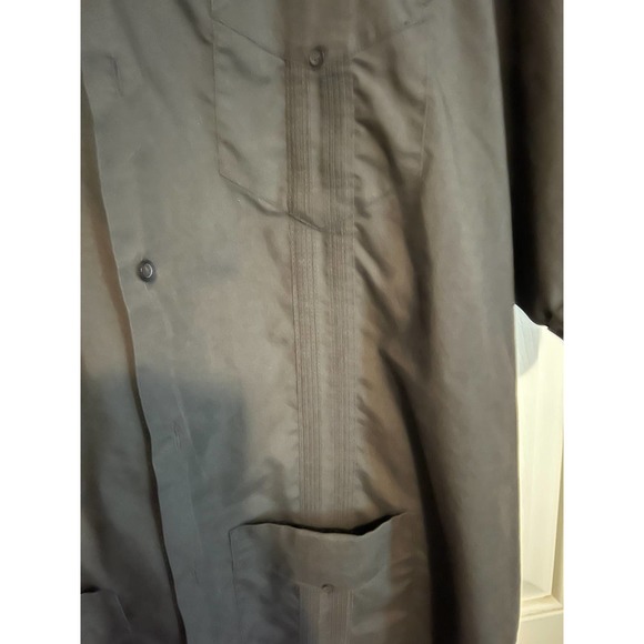 The Havanera Shirt Co. Men's Black Short Sleeve Button Front Shirt Size XXL - Picture 4 of 6